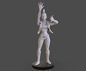 Stylized Punk Storm Figurine