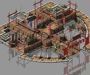 Song Dynasty-Silk Workshop-Central Dyeing Pond