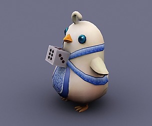 funny chicken beige