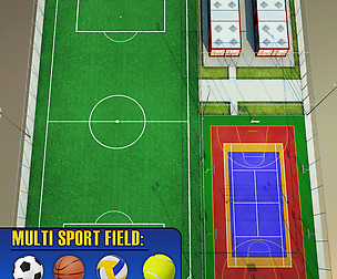 Sport court arena centre pack