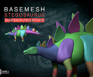Basemesh Stegosaurus