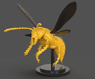 Murdering Asian Hornet Sculpture