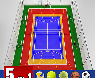 Multi sport court centrum pack