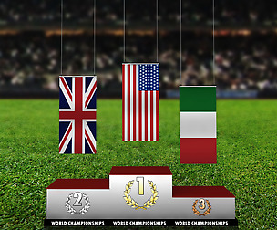 Sport podium normal flag