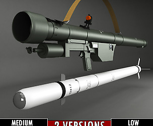 SA-7 Grail Rocket with launcher