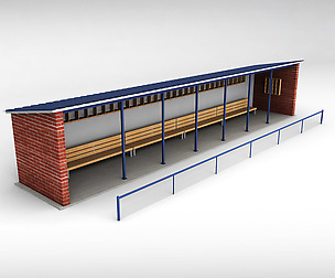 Baseball dugout small