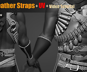 240 IMM Brush Leather StrapsVol03