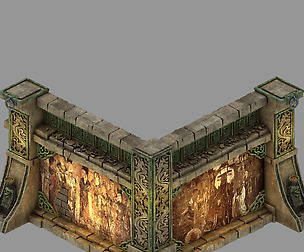 Temple of Woma-Wall Corner