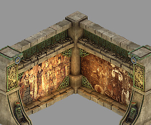 Temple of Woma-Wall Corner 02