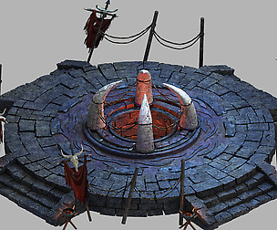 Temple of Woma-Three-tiered Altar