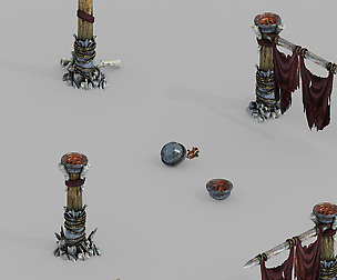 Temple of Woma-Pillars