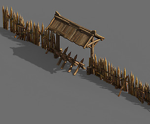 School Field-Fence-Small Gate 02