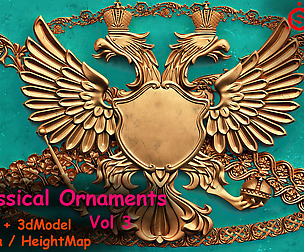 Freds 62 Ornament Brushes&3dModels Volume 3