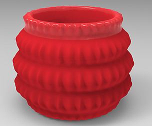 Barrel Geometric Plant 3D Printing Flowerpot