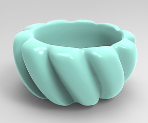 Cute Geometric Houseplant 3D Printing Planter