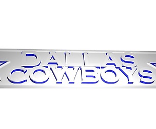 Dallas Cowboys plate logo