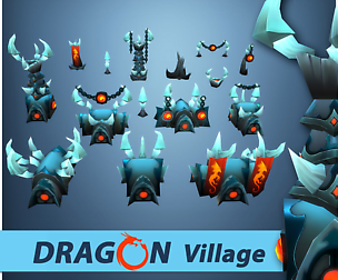 Dragon RTS Fantasy Buildings