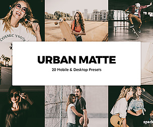 20 Urban Matte Lightroom Presets and LUTs