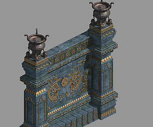 Zhentian Palace-Statue Wall