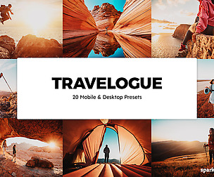 20 Travelogue Lightroom Presets and LUTs