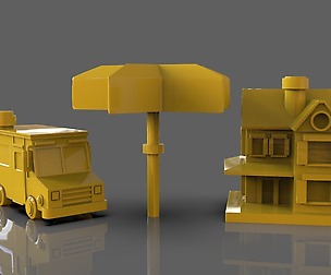 Restaurant Figurines Pack 3D print model