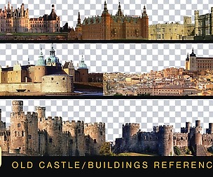 580 Castles | Old Buildings Reference Images