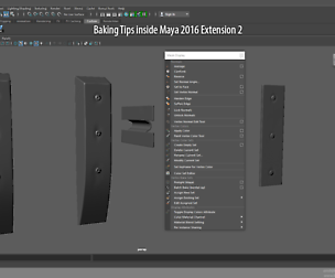 Baking Tips inside Maya 2016 Extension 2