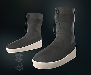 Black Ski Lounge Boots