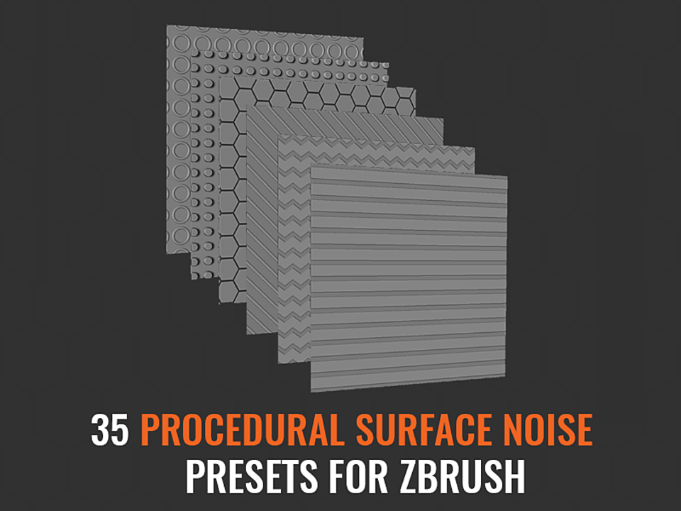 35 Surface Noise for Zbrush