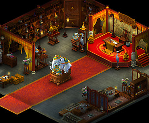 Religion-Buddhism-Dahonglu Temple-Indoor