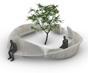 Parametric Tree Bench Seat