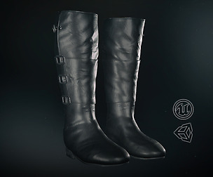 Black Leather Boots 2