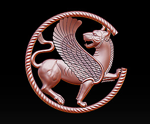 Winged Lion 3D Model for CNC and 3d printer