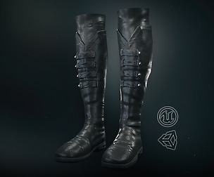 Black Leather Boots 3