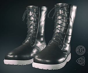 Black Leather Boots 5
