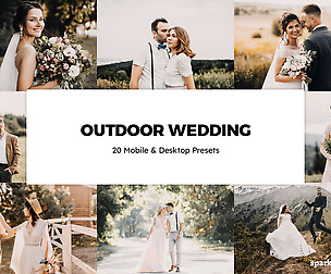 20 Outdoor Wedding Lightroom Presets and LUTs