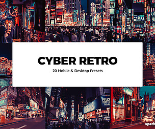 20 Cyber Retro Lightroom Presets and LUTs