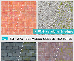 SEAMLESS COBBLE TEXTURES