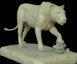 Lion 3D Model: Queen Lioness