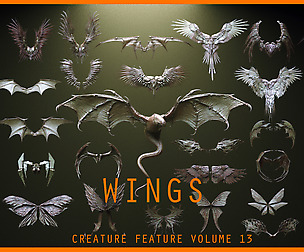 WINGS - 33 Character & Creature meshes