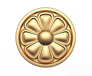 Rosette Carved Decoration CNC 07