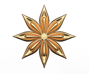 Rosette Carved Decoration CNC 011