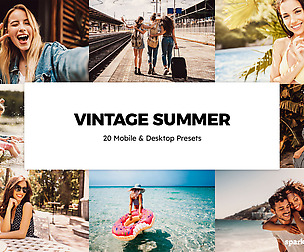 20 Vintage Summer Lightroom Presets and LUTs