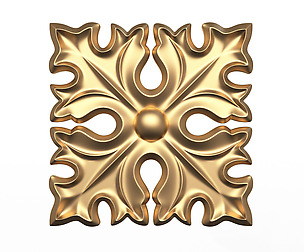 Rosette Carved Decoration CNC 017