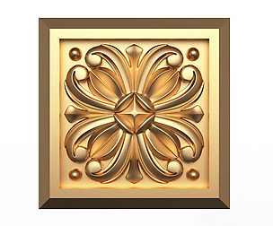 Rosette Carved Decoration CNC 019