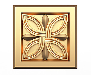 Rosette Carved Decoration CNC 023