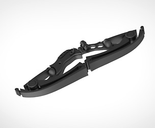 Collapsible Hawkeye bow 3D print model