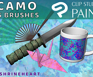 Camo Pack — 15 Pattern & Camouflage Brushes for Clip Studio Paint