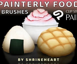 Painterly Food — 65 Brushes for Clip Studio Paint