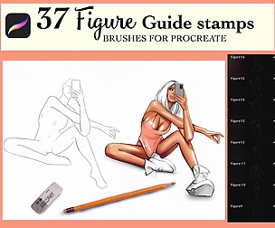Figure Brushes for Procreate